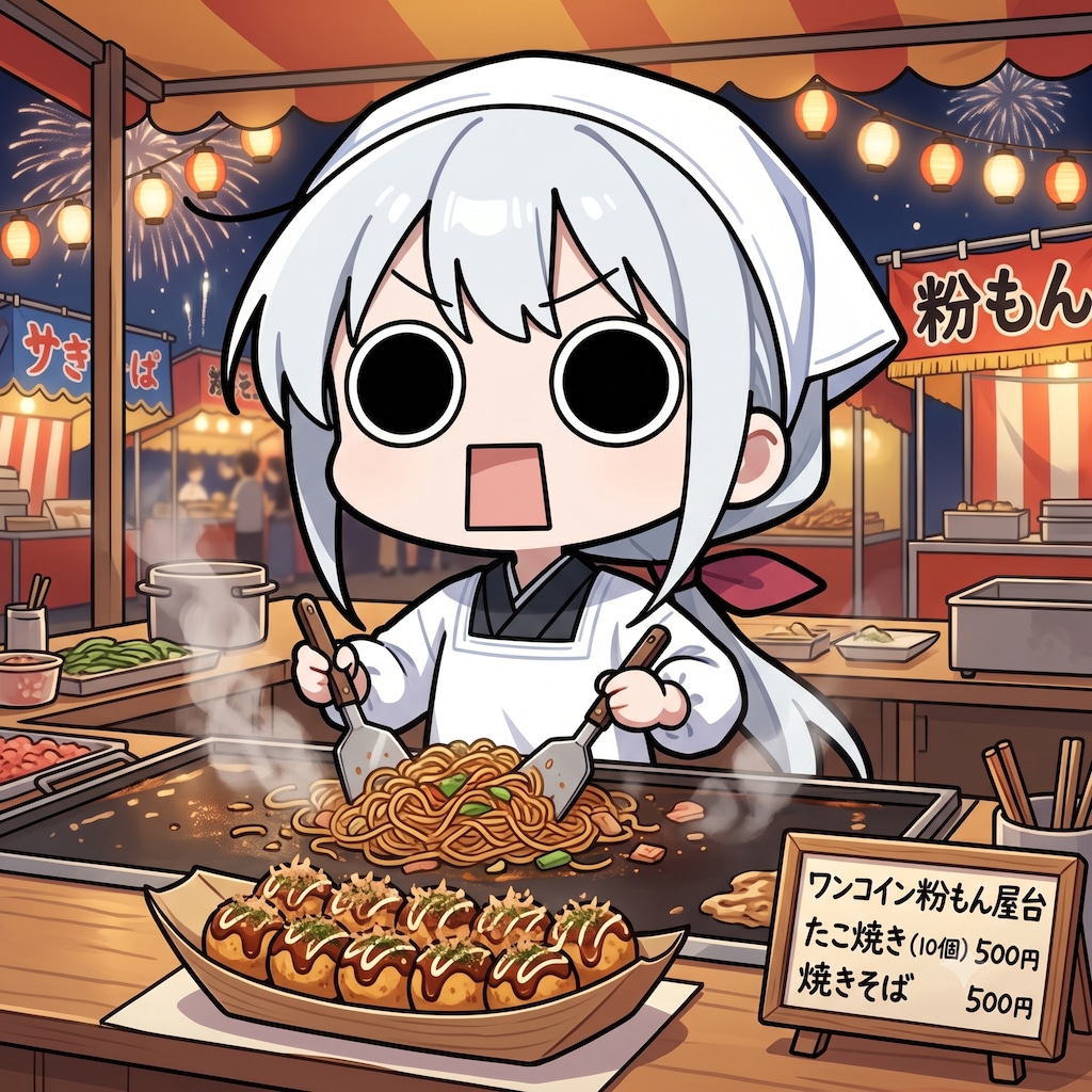 たこ焼き屋台えらいこっちゃ嬢