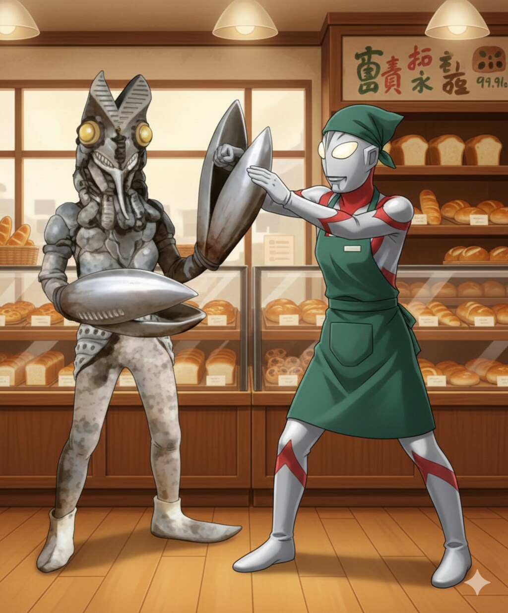 バルタン星人我慢