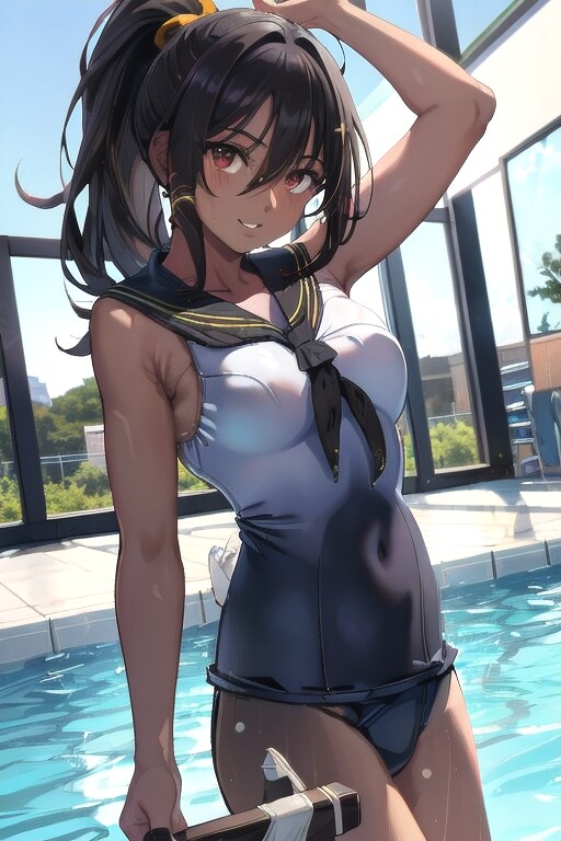 グラデーションスク水