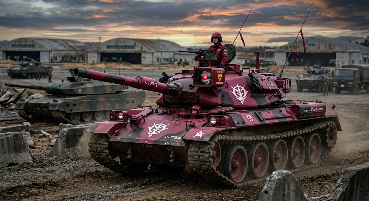 シャア専用74式戦車 | の人気AIイラスト・グラビア