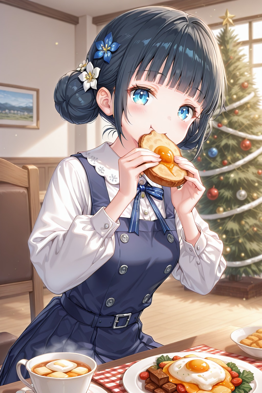 おだんごちゃん🍡✨と朝ごはん🍚✨　12/24 | の人気AIイラスト・グラビア