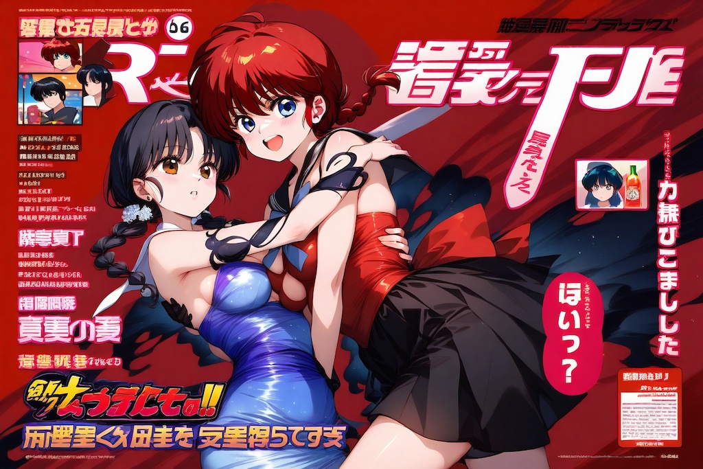 らんまと未来、雑誌に載る！