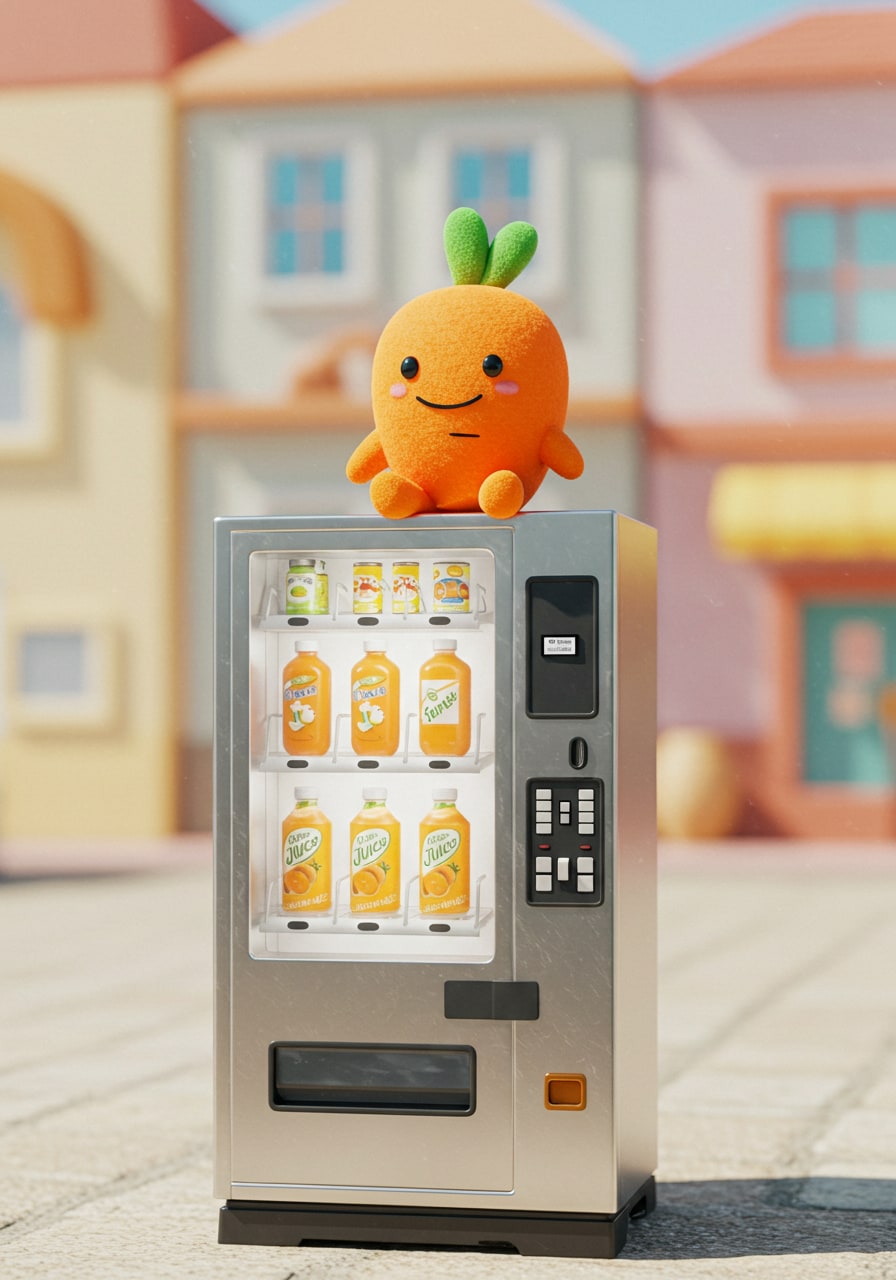 自動販売機と人参さん | の人気AIイラスト・グラビア