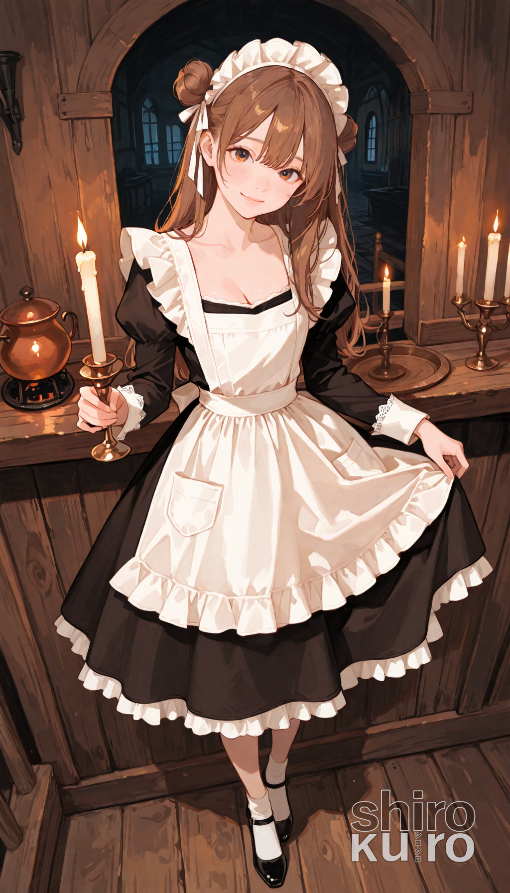 宿の灯りと看板娘