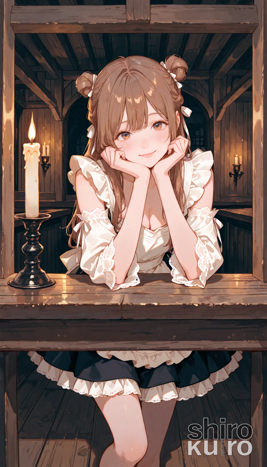 宿の灯りと看板娘