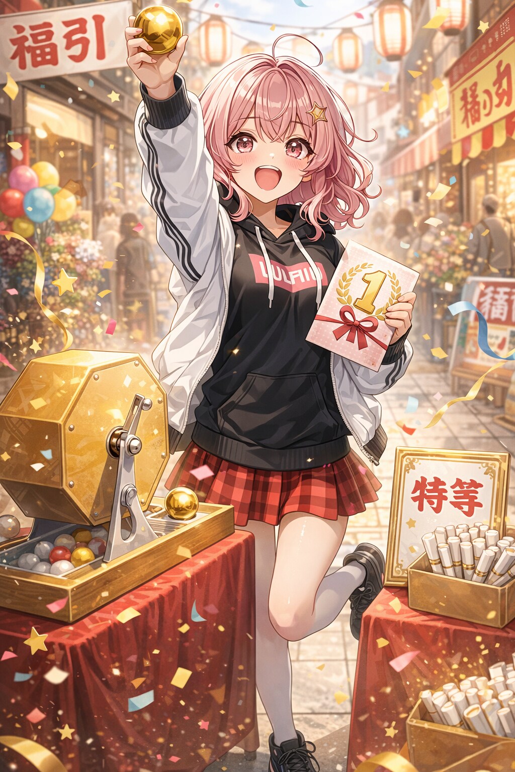 鞍井靜さんクライシス！！福引編 | の人気AIイラスト・グラビア
