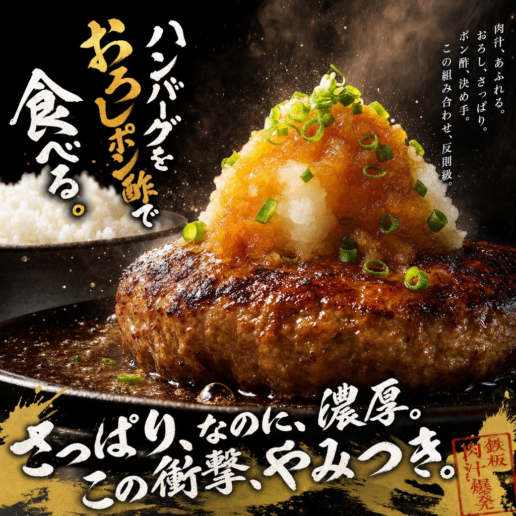おろしポン酢ハンバーグ