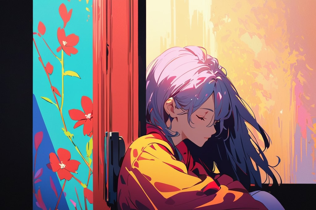 扉の前で眠る人2025①