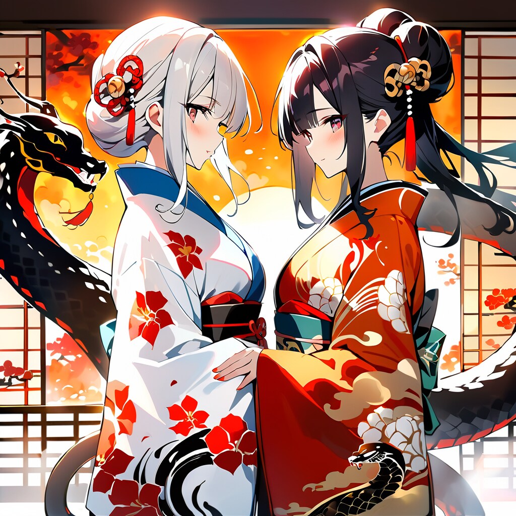 紅と白の日の出