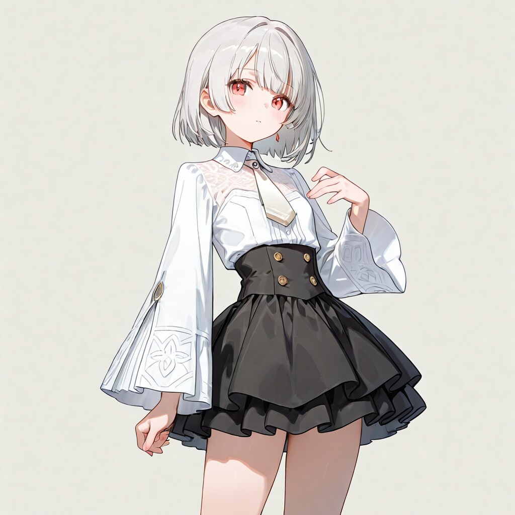 レイヤード・ミニ（練習中） | の人気AIイラスト・グラビア