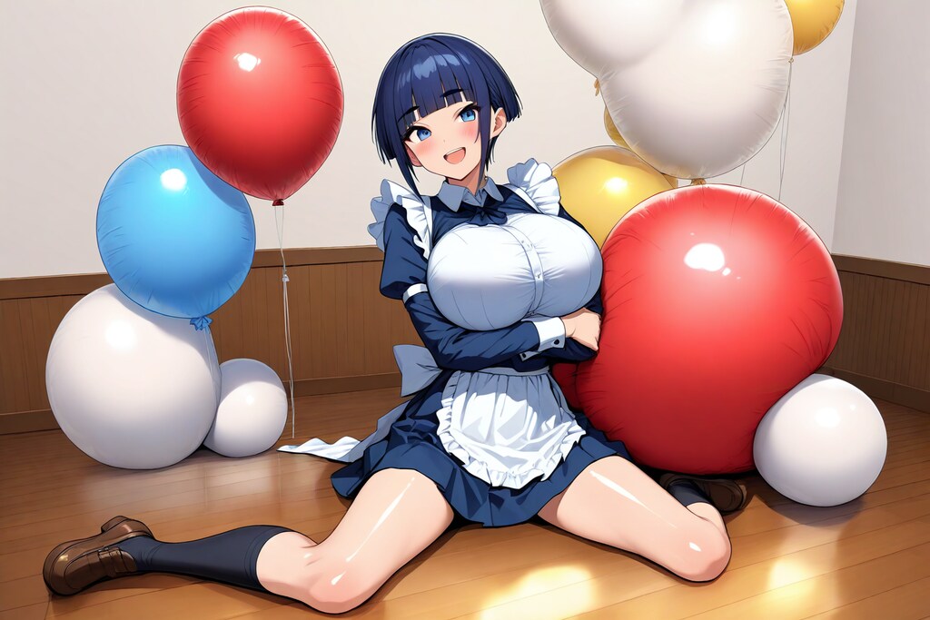 メイドさんの風船遊び🎈
