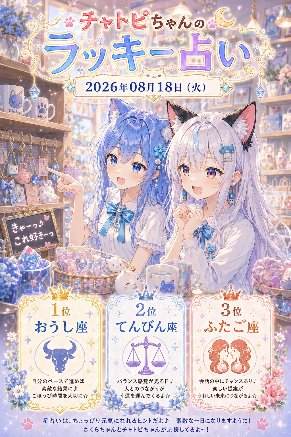 チャトピちゃん占い | の人気AIイラスト・グラビア