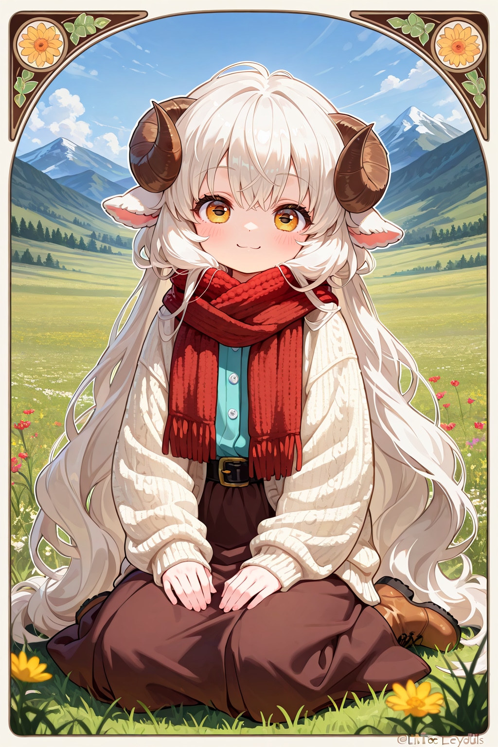 カシミアヤギの女の子