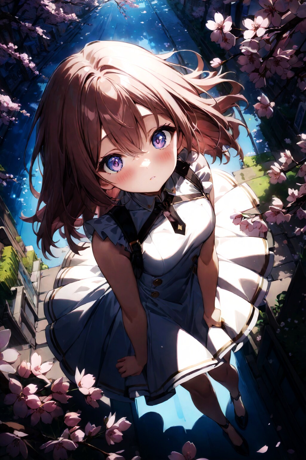 見上げ桜