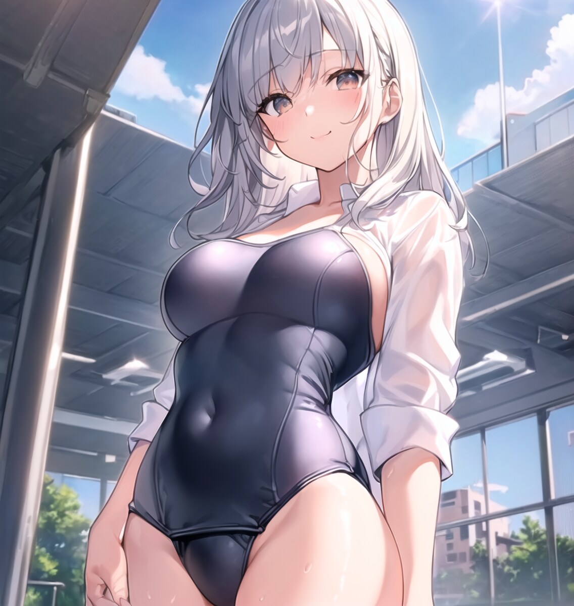 ワイシャツ水着
