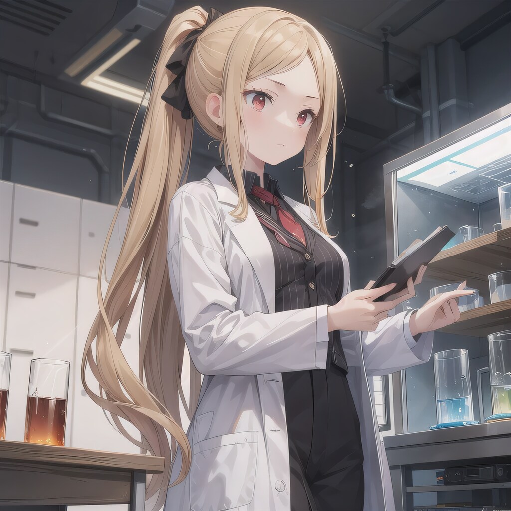 金髪ポニテで白衣の少女４