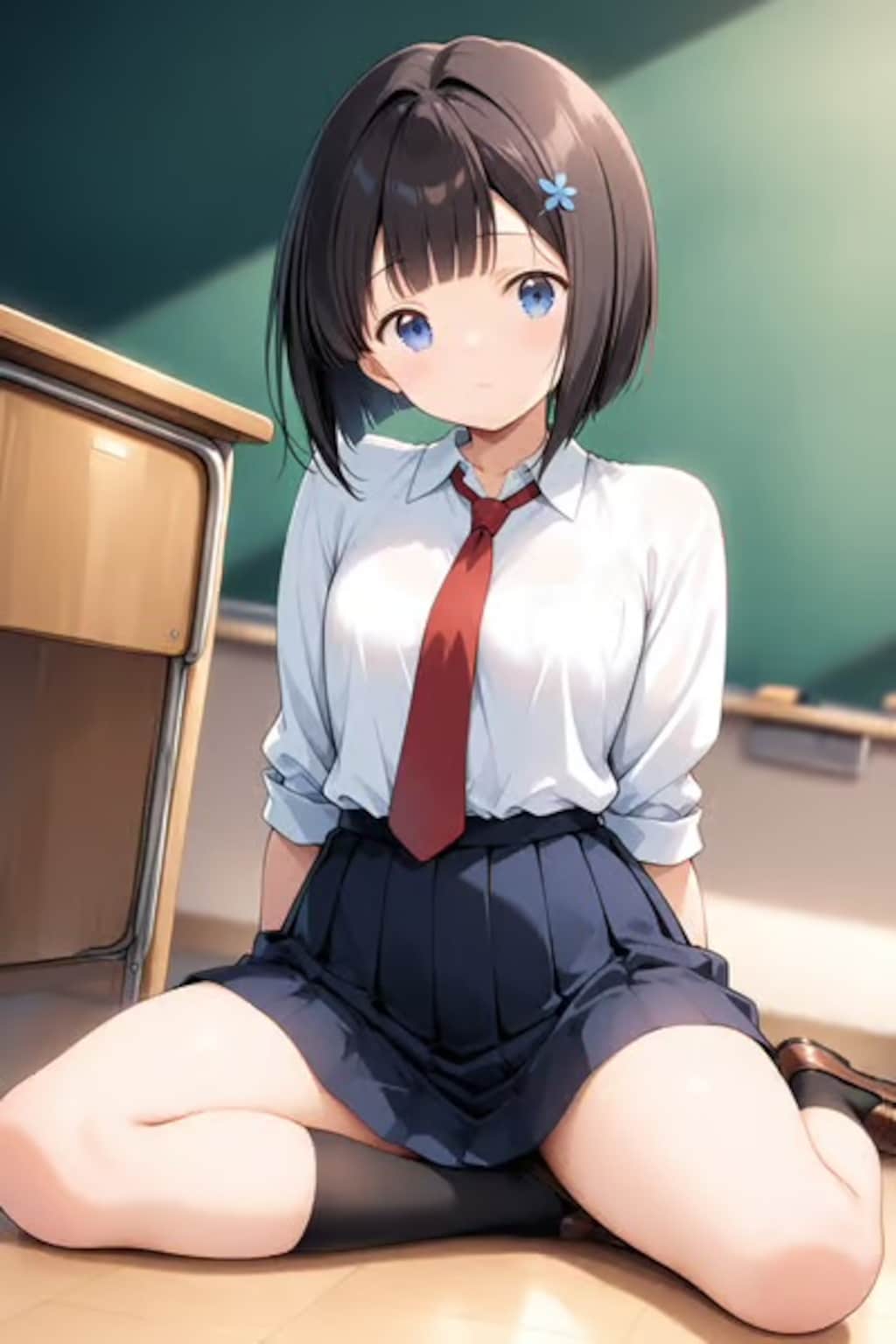 ぺたんこ座りのゆあ