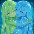 ある夜、森の中、スライム姉妹に出会った。 2枚目