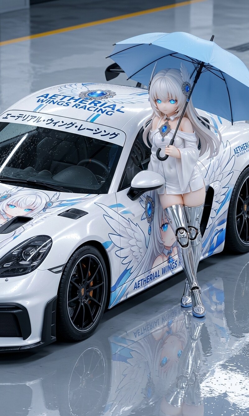 異世界制服少女達　メカ娘　異世界制服少女達　メカ娘　 天使の戦士レースクィーン　アクリルドールフィギュア