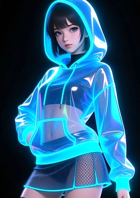 エメラルドグリーンに揮発光５ | の人気AIイラスト・グラビア