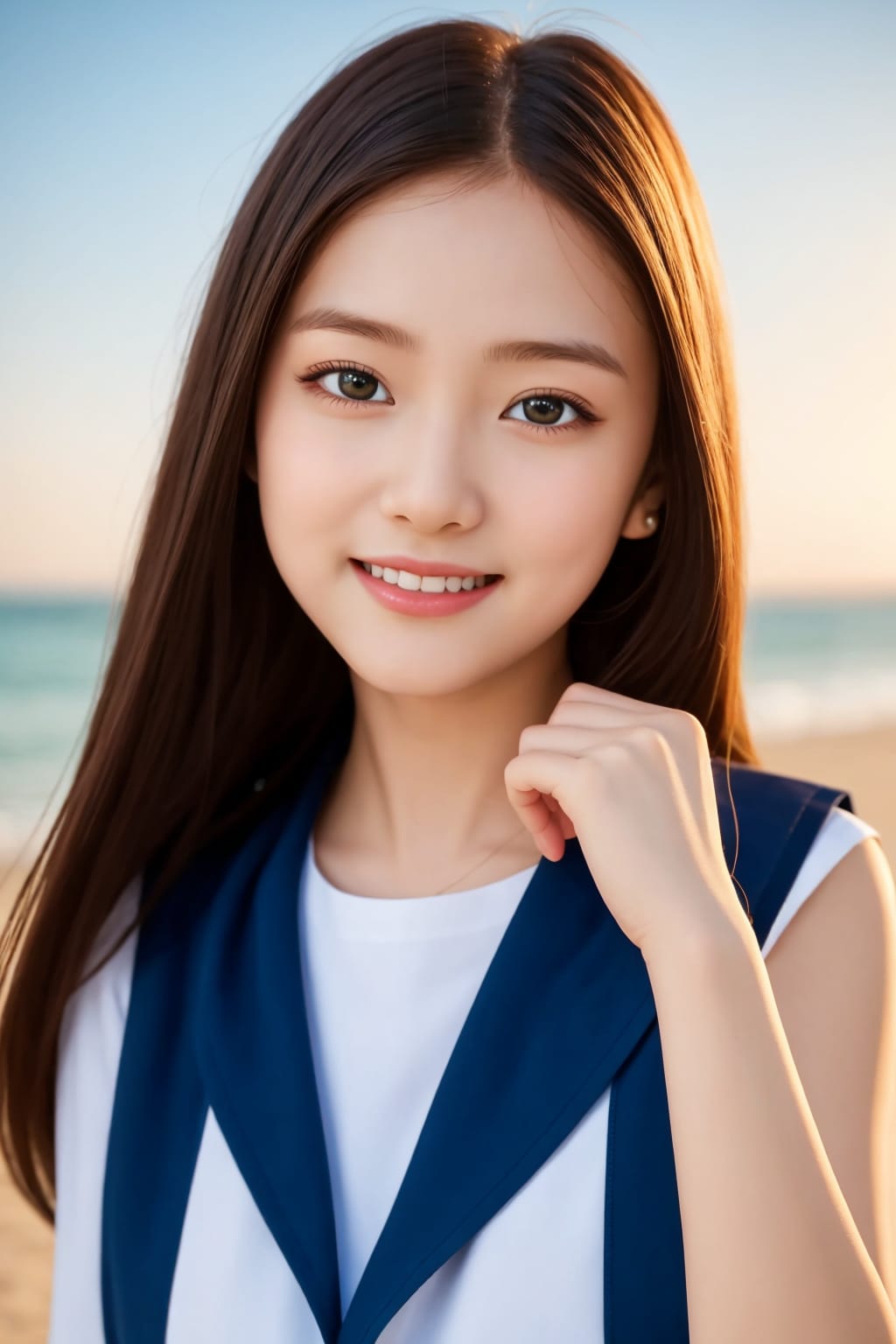 海辺の君１１４ | の人気AIイラスト・グラビア