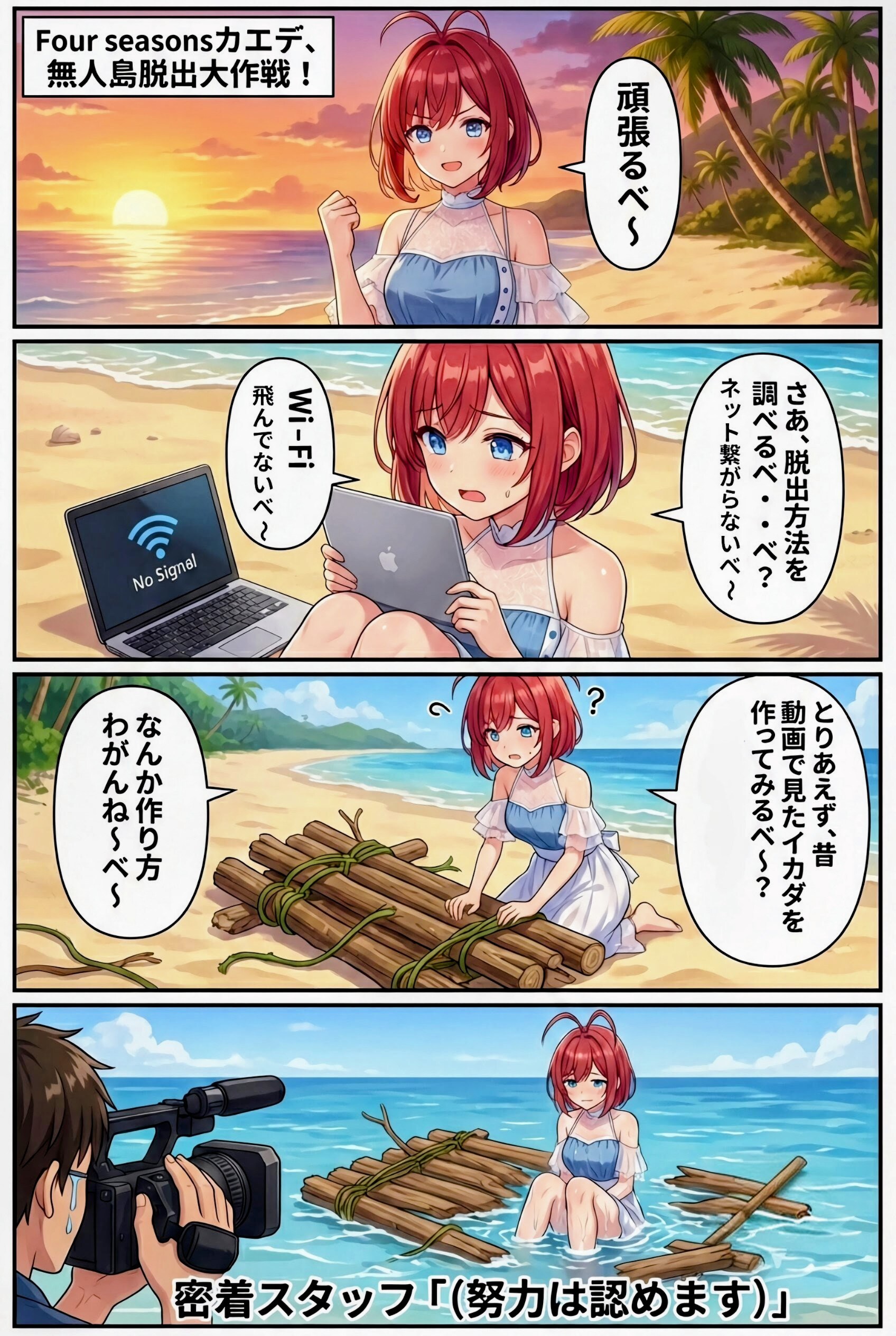 マイペースだよカエデちゃん〜無人島サバイバル編