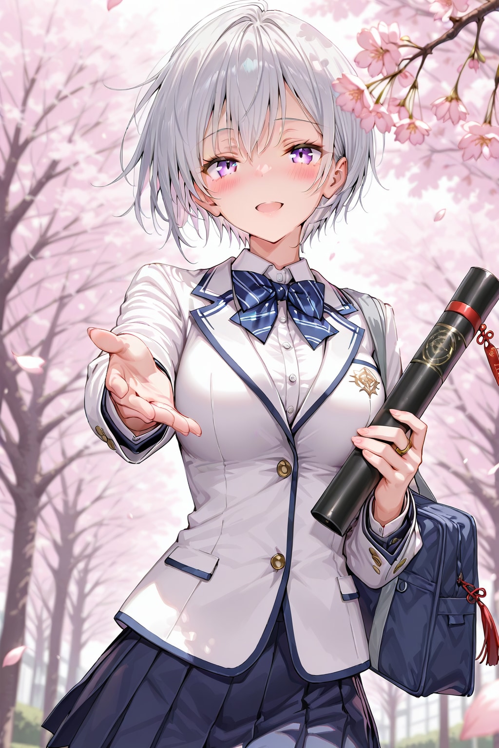 (1209)銀髪ちゃんブレザー