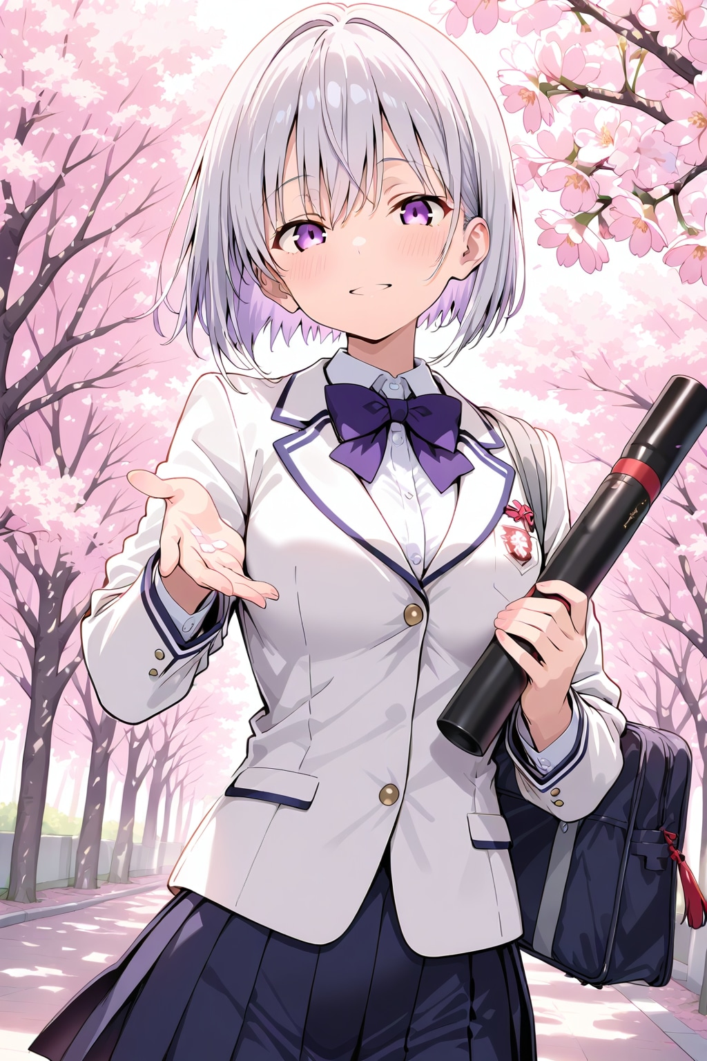 (1209)銀髪ちゃんブレザー