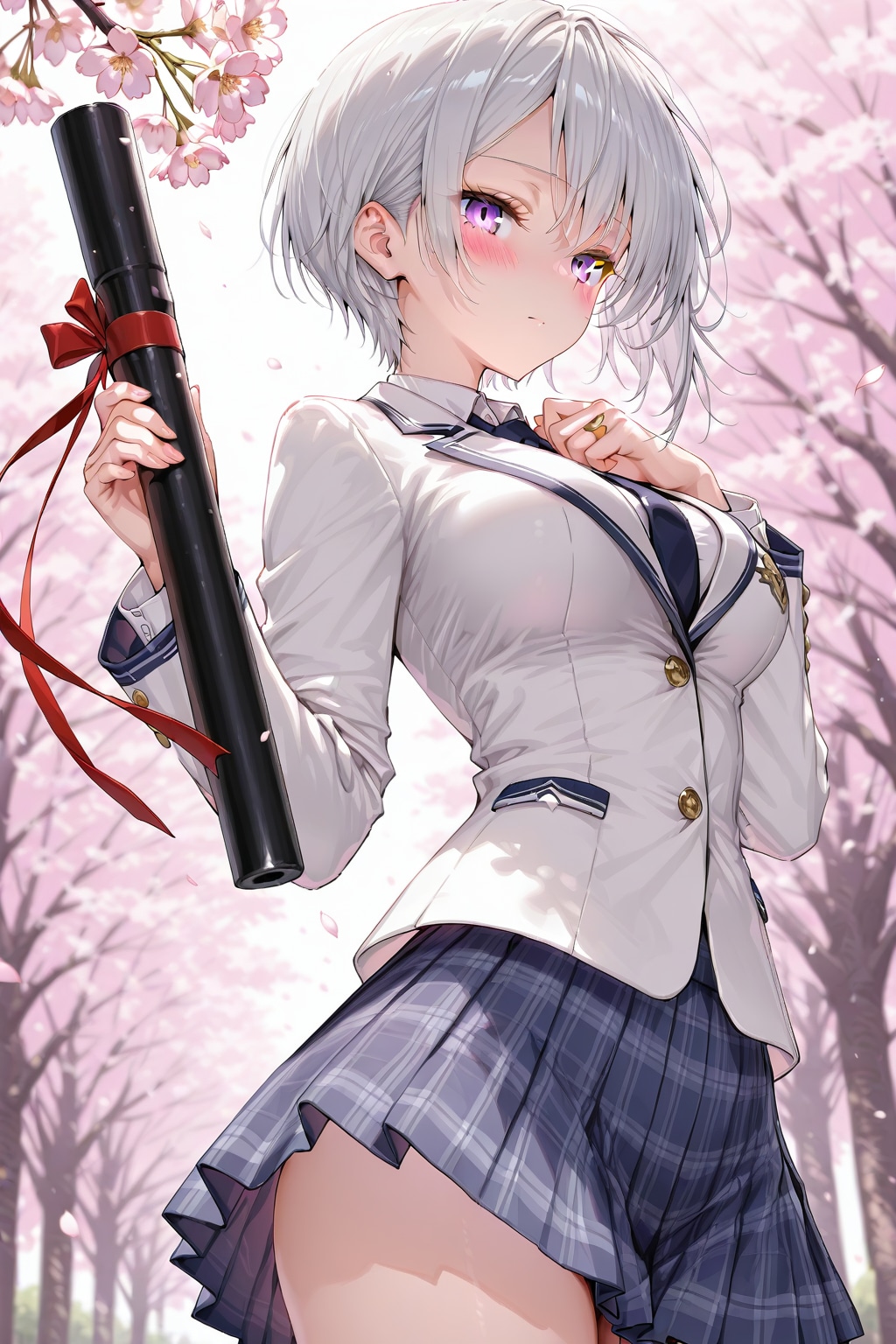 (1209)銀髪ちゃんブレザー