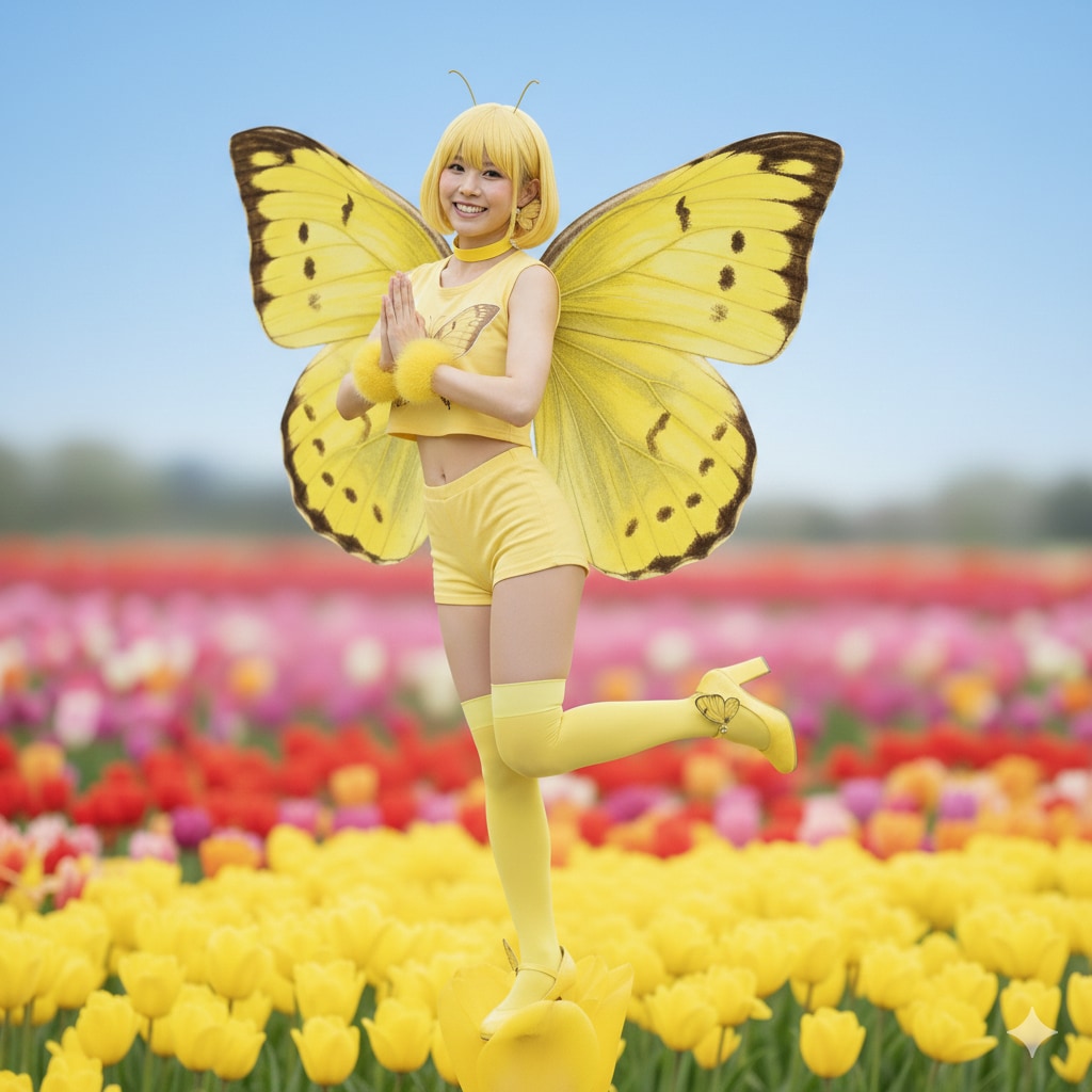 モンキチョウ 擬人化 3 | の人気AIイラスト・グラビア