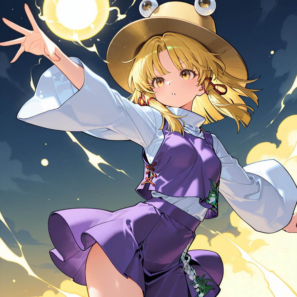 光弾を作る諏訪子 | の人気AIイラスト・グラビア