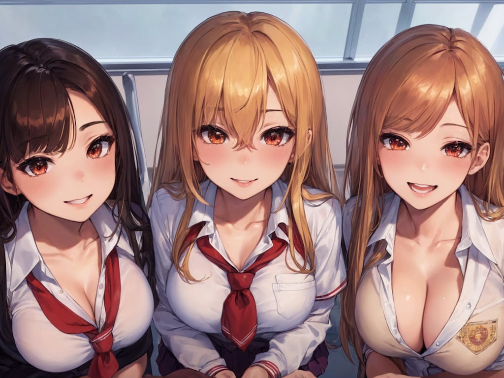 誘惑する3人