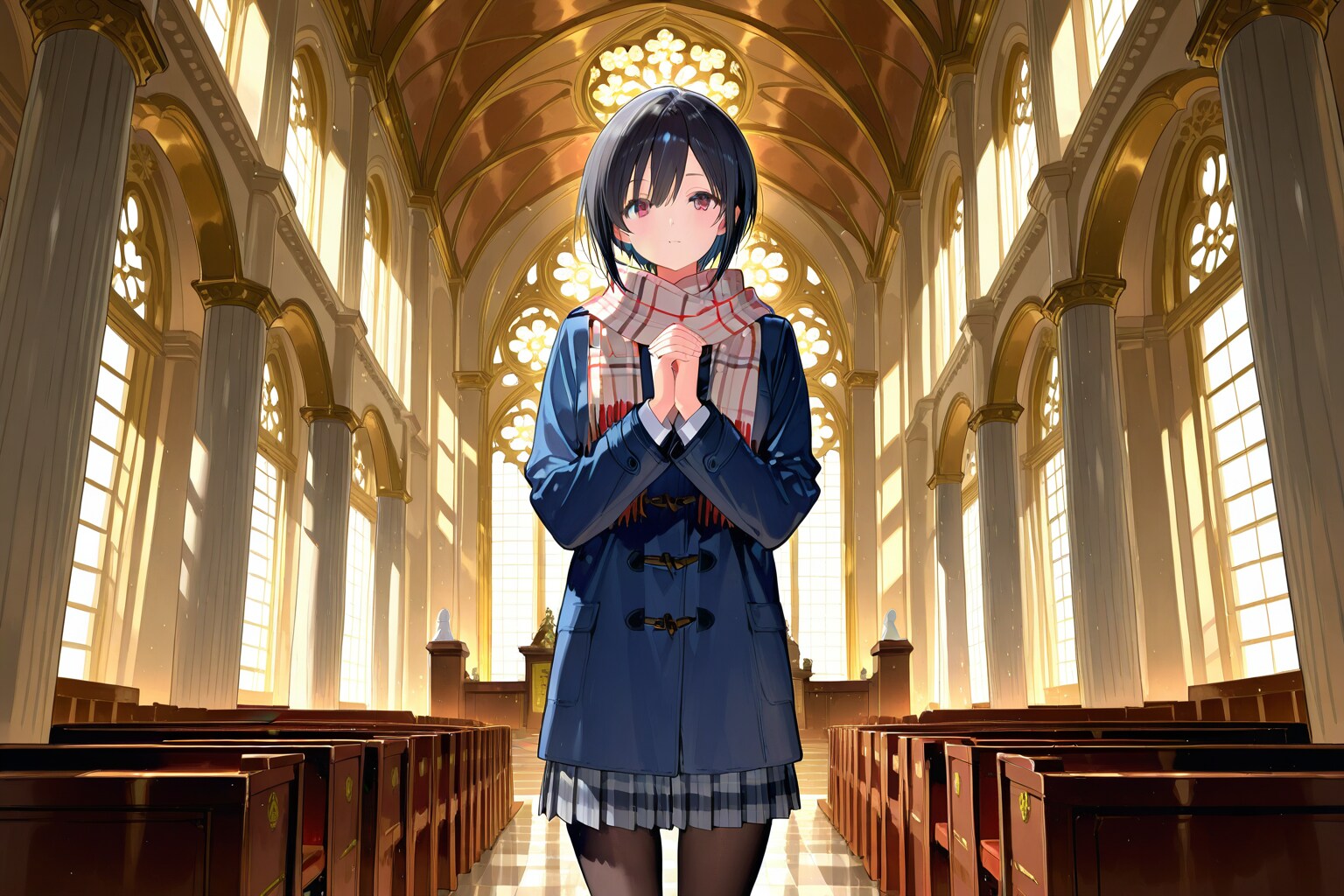 制服148 礼拝 | の人気AIイラスト・グラビア