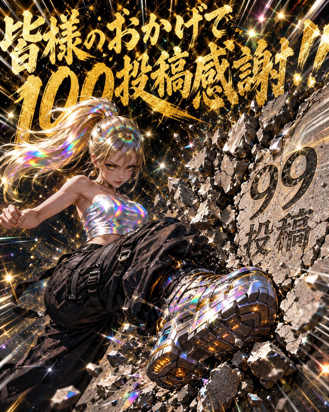 皆様のおかげで100投稿目です！