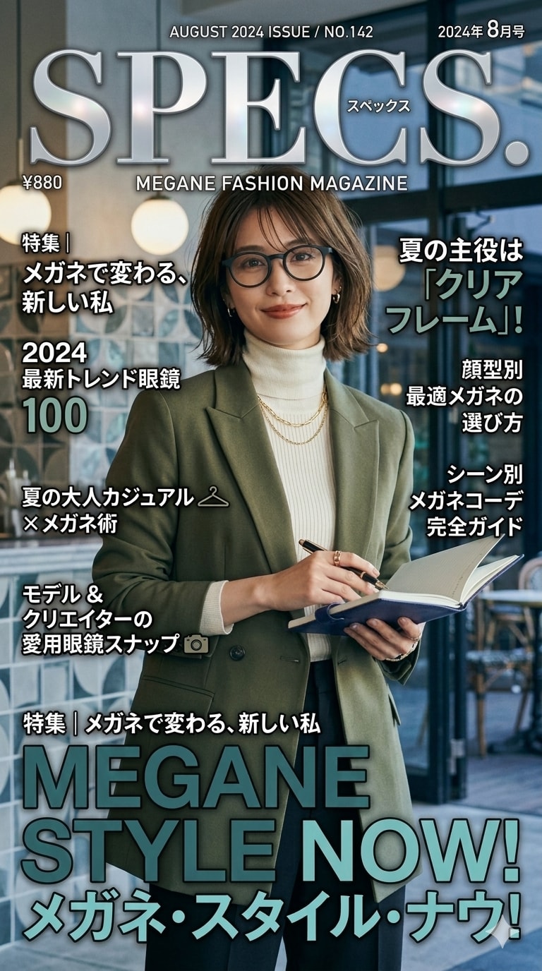 メガネ特集のファッション誌