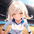 体育の授業の金曜日ちゃん(放課後は部活🎾) 3枚目