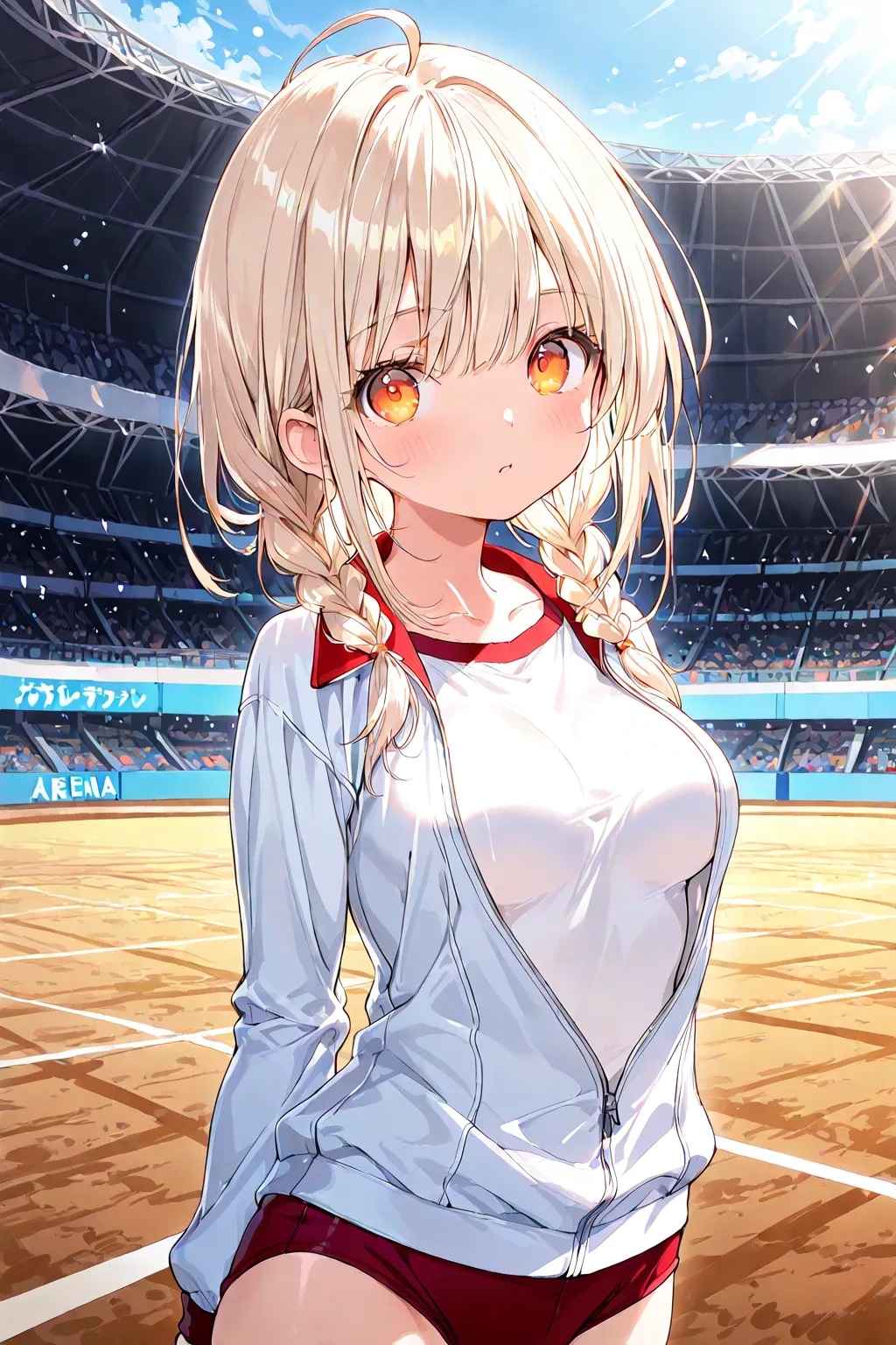 体育の授業の金曜日ちゃん(放課後は部活🎾)