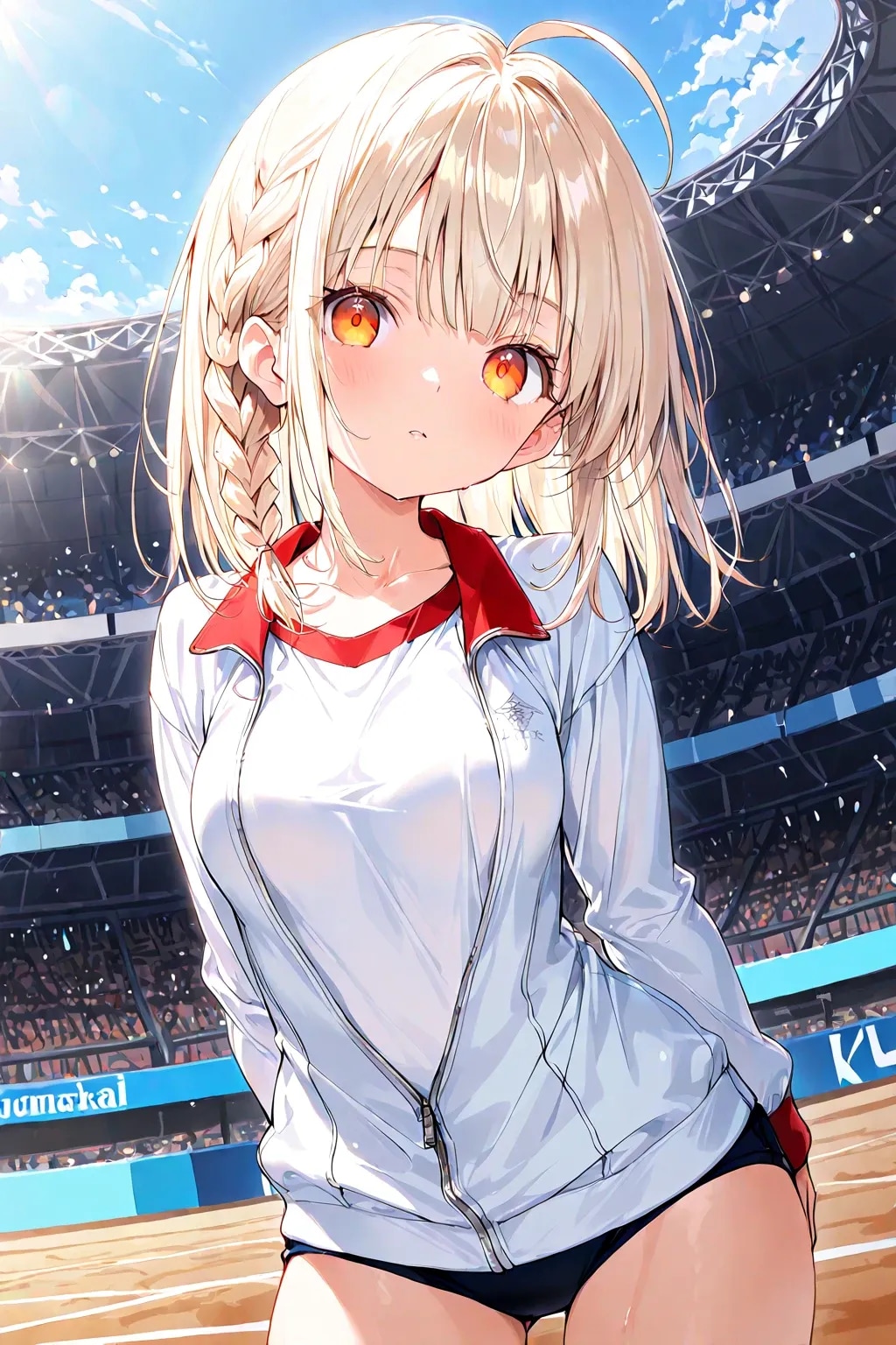体育の授業の金曜日ちゃん(放課後は部活🎾)