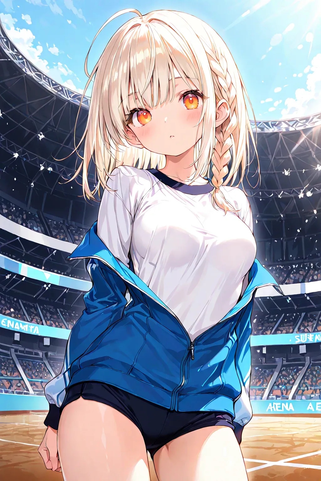 体育の授業の金曜日ちゃん(放課後は部活🎾)