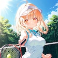体育の授業の金曜日ちゃん(放課後は部活🎾) 8枚目