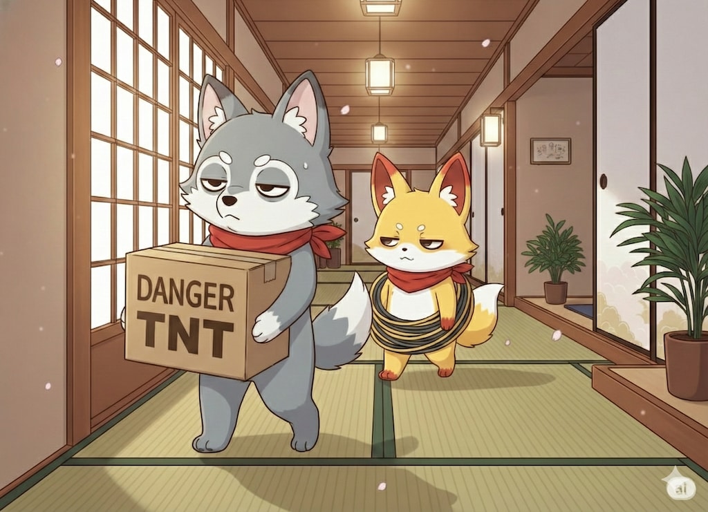 【コマンドー温泉】何が始まるんです？爆破解体ショーだ。