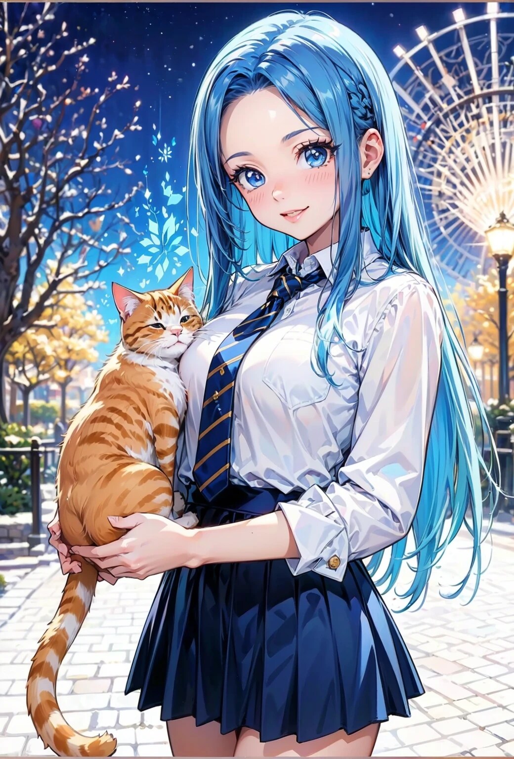 猫と葵、猫と椿咲 | の人気AIイラスト・グラビア