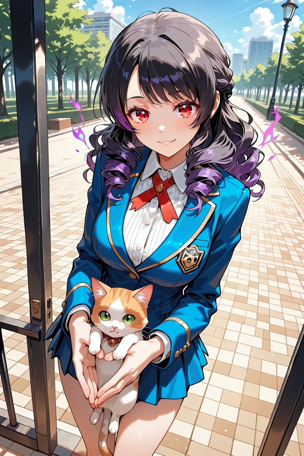 猫と葵、猫と椿咲