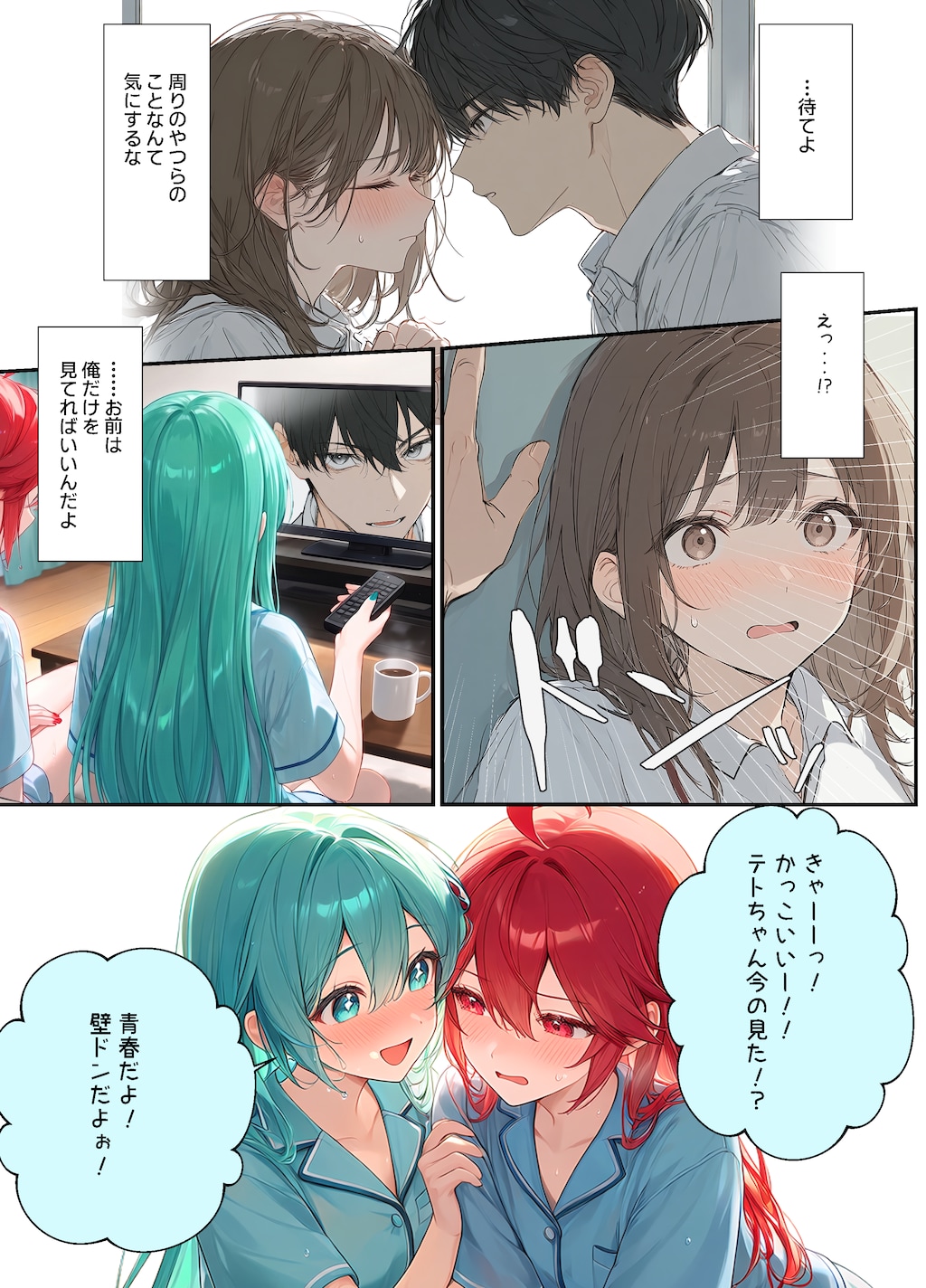 初音ミク重音テト百合マンガ