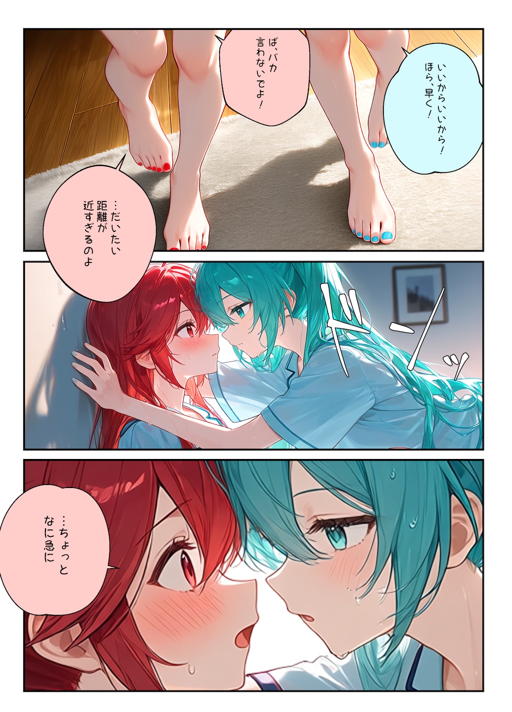 初音ミク重音テト百合マンガ