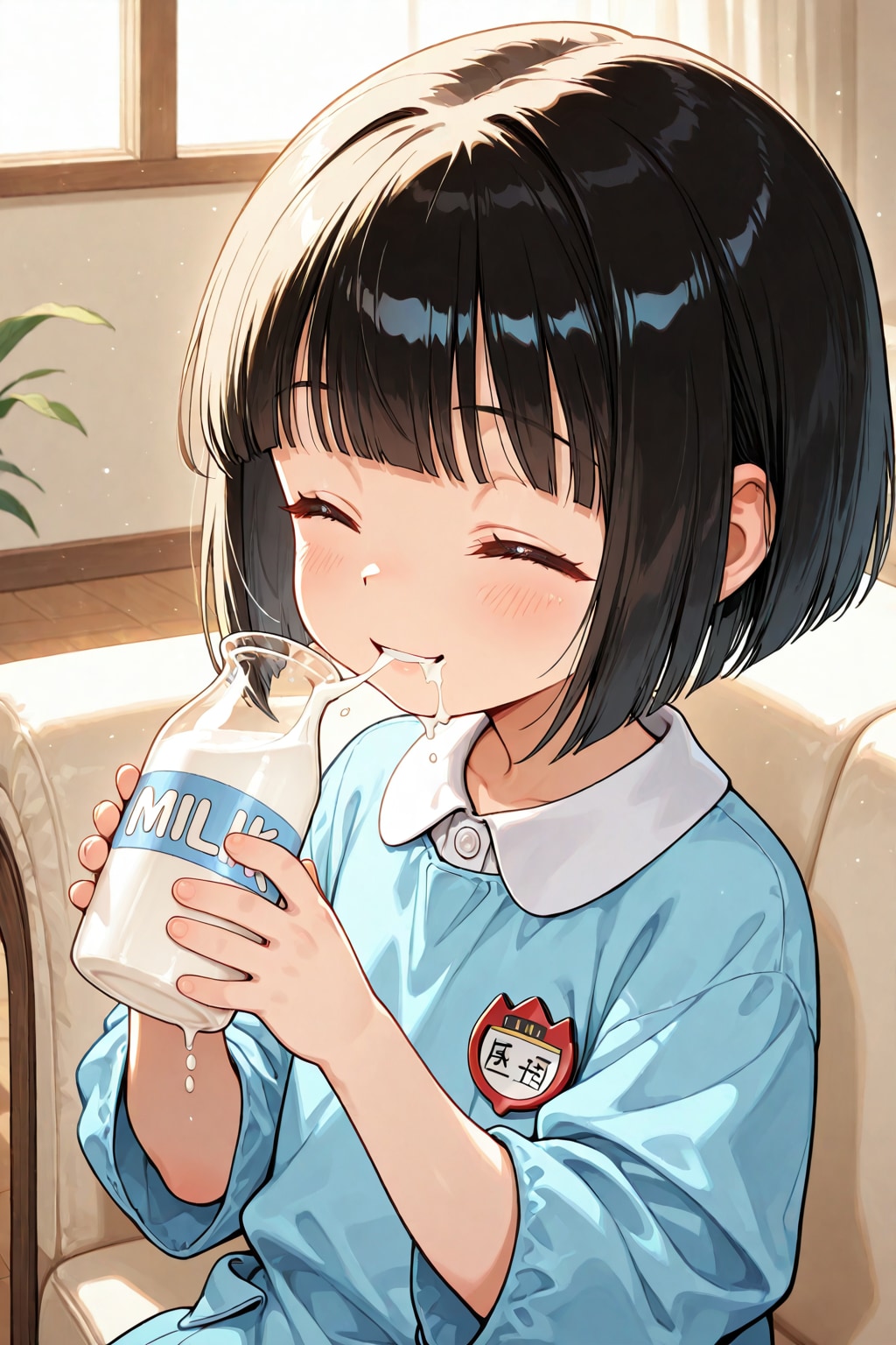 ミルク飲み園児
