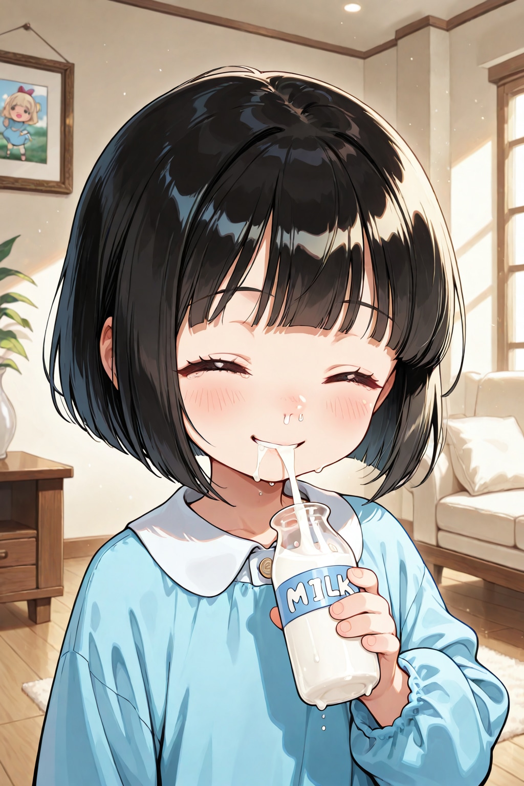 ミルク飲み園児