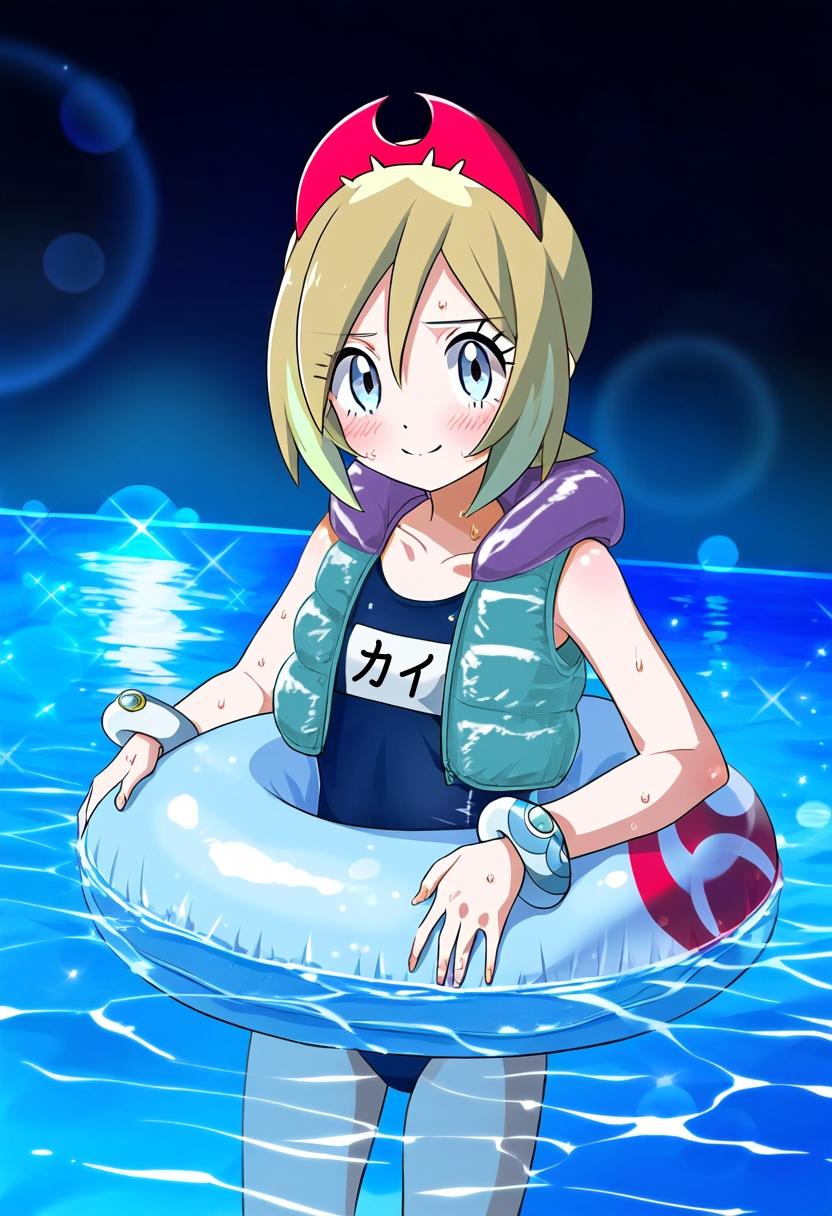 泳ぐのが苦手なカイちゃん