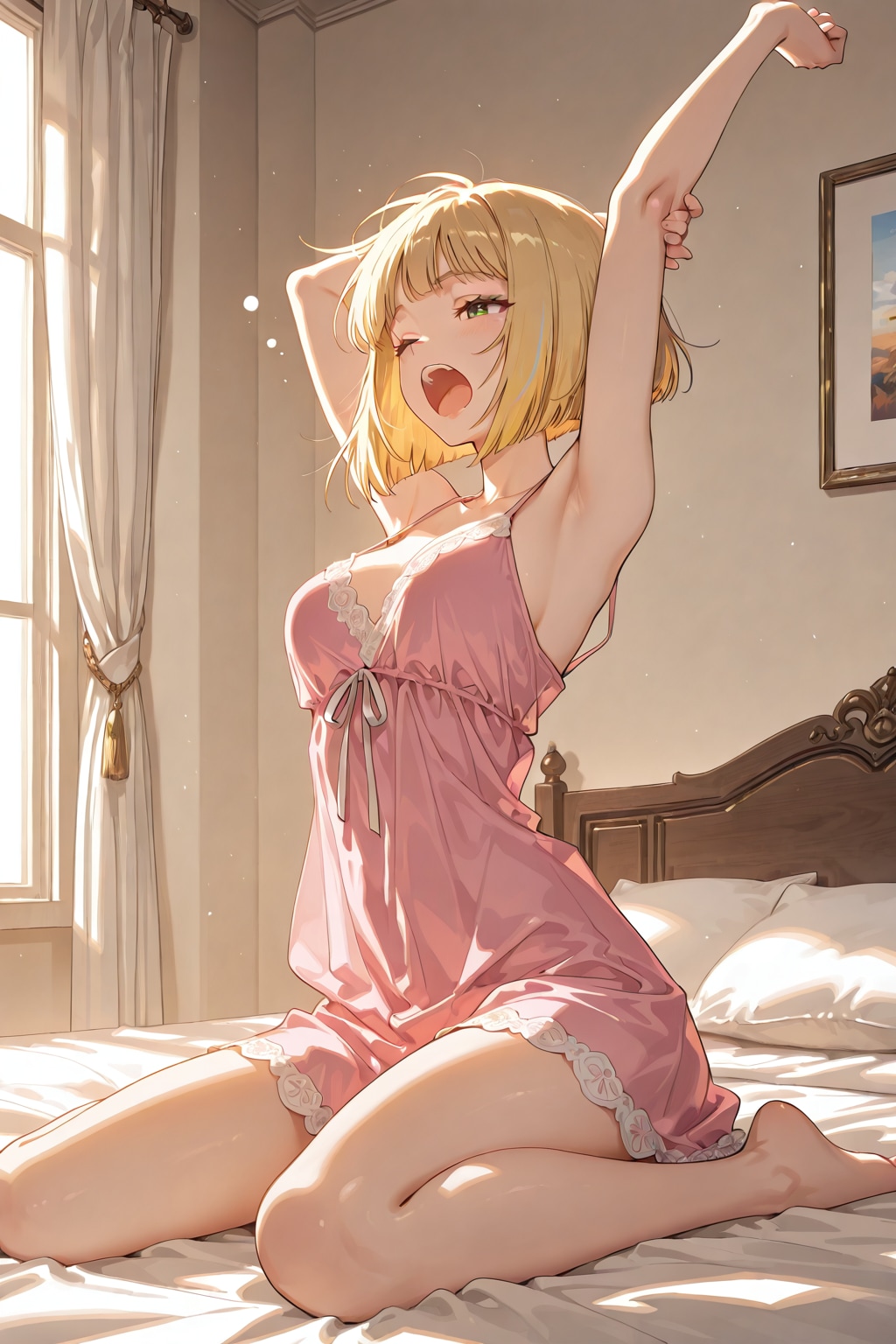 あくび | の人気AIイラスト・グラビア