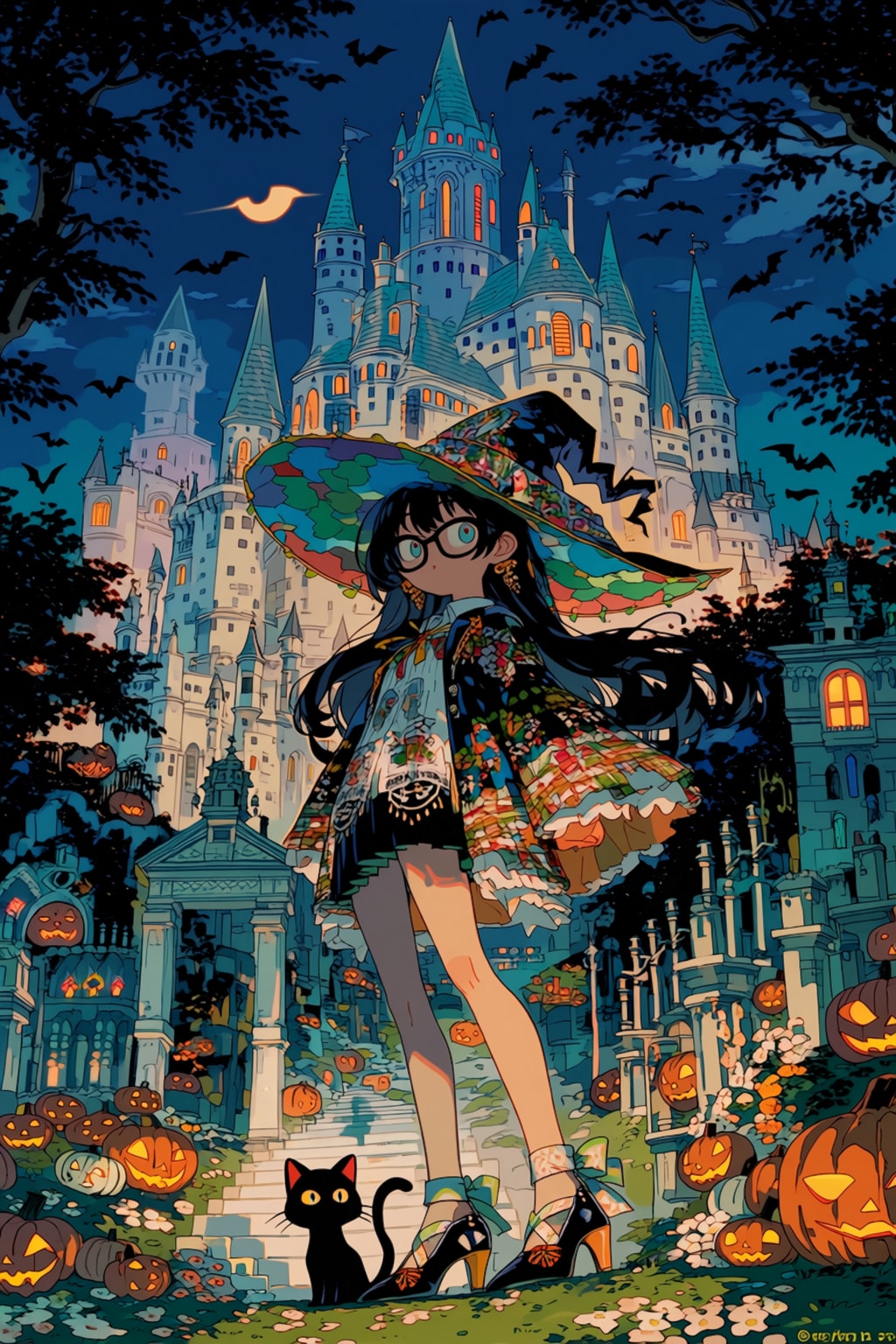 ハロウィン準備を始める魔女さん